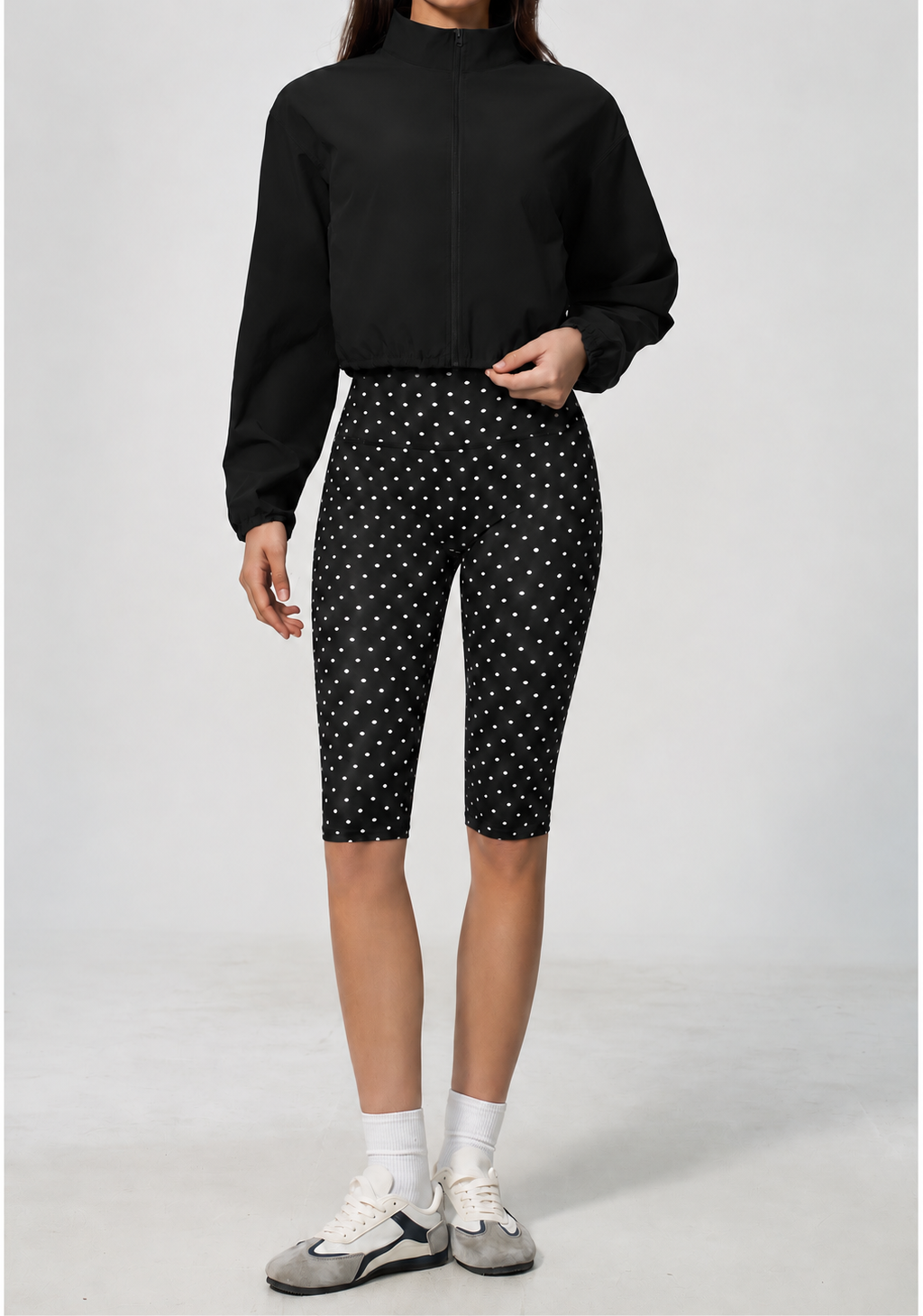 Aeris Cropped Jacket - Black