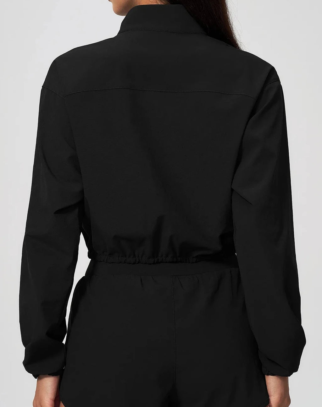 Aeris Cropped Jacket - Black