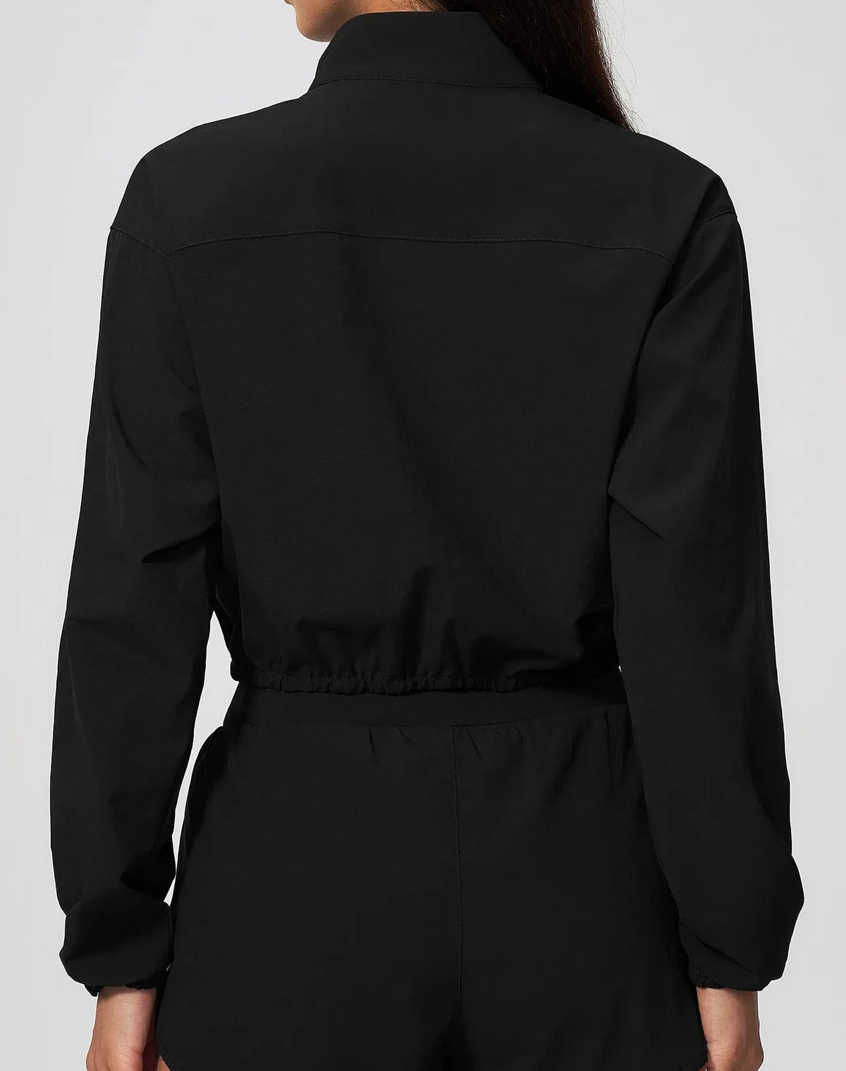 Aeris Cropped Jacket - Black
