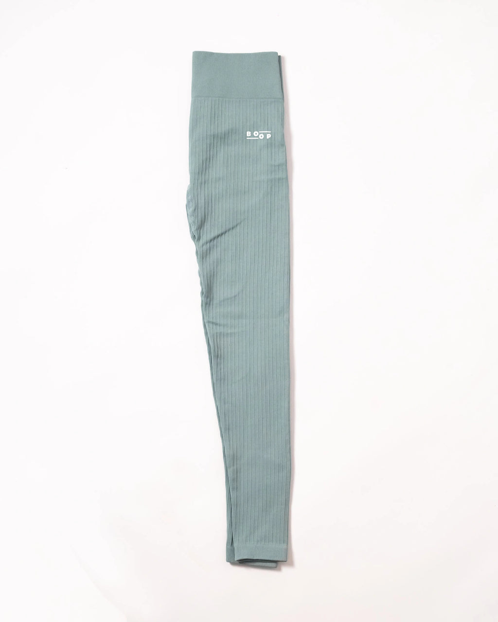 Light blue pants with a boop logo 