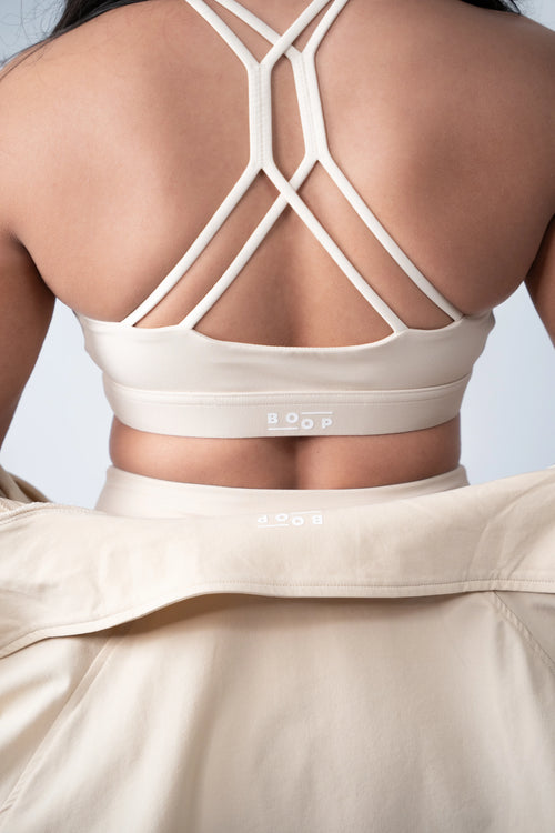 Luma Sports Bra - Cream